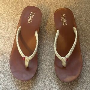 Flojos Women's Cream Sandals